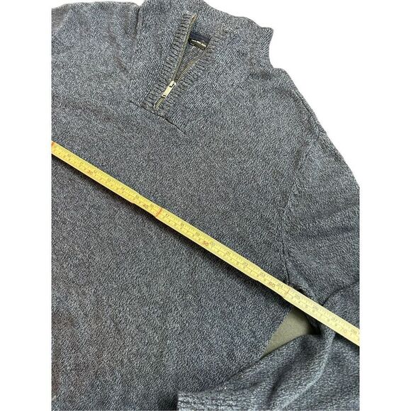 Calvin Klein 1/4 zip blue and black sweater pullover size large (no tag size) - Picture 6 of 10